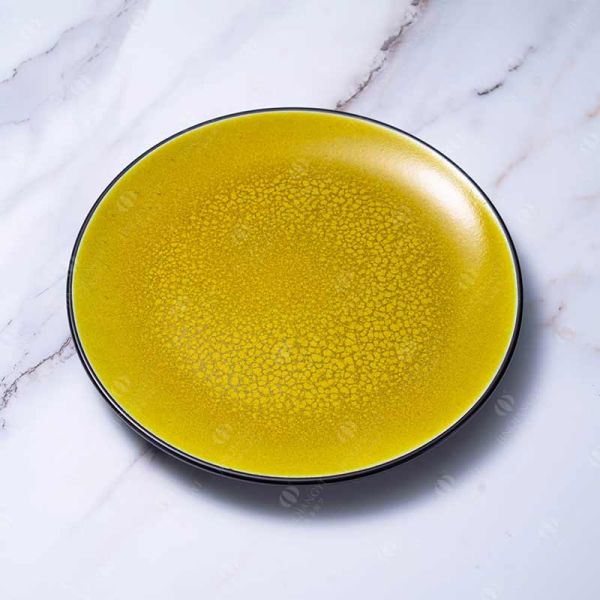 Colorful Coupe Shape Ceramic Dinner Plate 8.25'' 10.25'' 12.25''