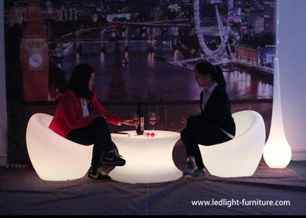 Battery Powered Commercial LED Light Furniture , Mobile Lounge LED Bar Furniture