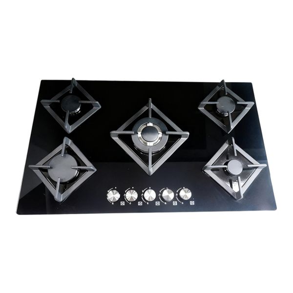 Industrial Strength 5 Burner Gas Cooktop Designed for High Volume Cooking with User Friendly Controls and Safety Features