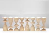 Décoration Chandelier en bois de cendres/ porte-bougies en bois naturel