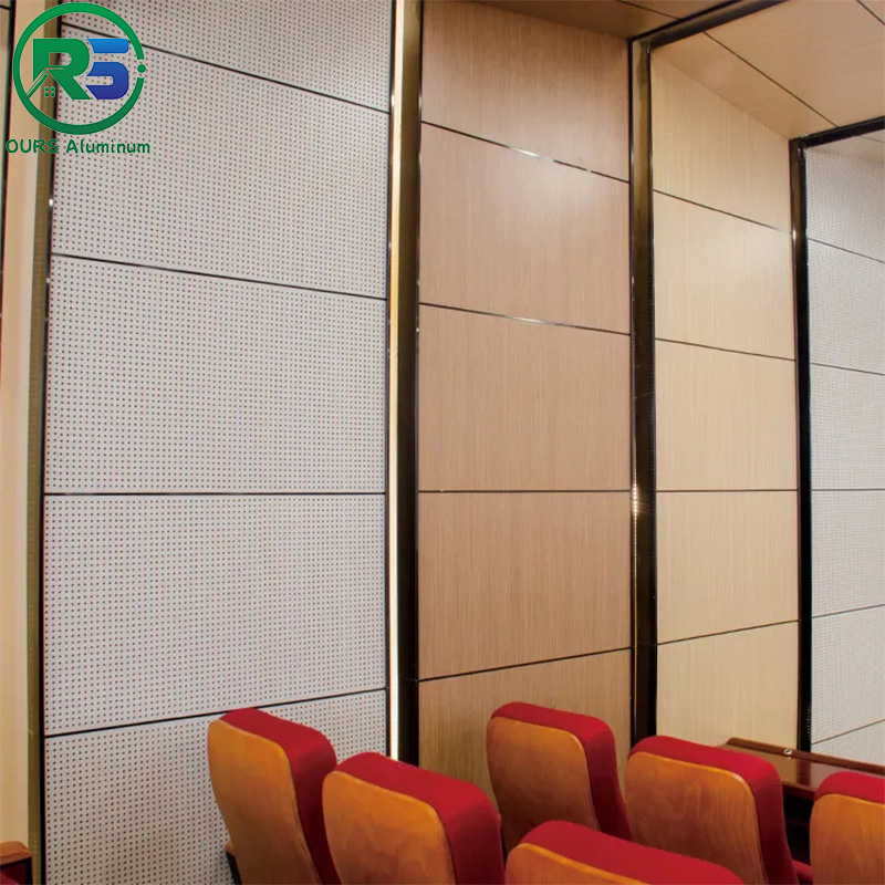Building Decorative Wooden Gain Aluminum Wall Panel For Clip In Metal Ceiling Tiles