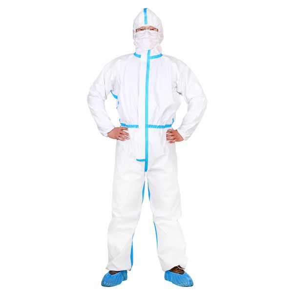 CE PPE EN14605 Type 4 Disposable Coveralls Breathable Hooded Coverall Suit