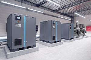 Atlas exempt d'huile Copco ZE ZA VSD, certificat du compresseur d'air de vis de