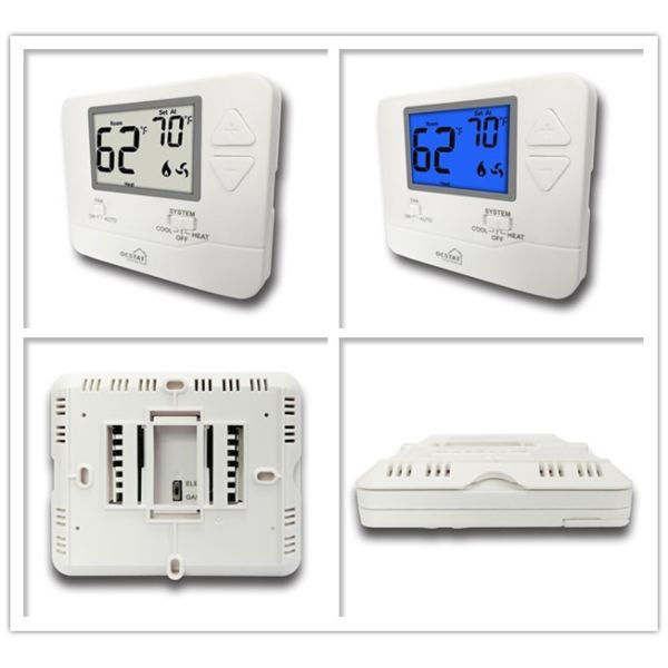 Central Air Conditioner HVAC Thermostat With 1 Heat / 1 Cool Omron Relay