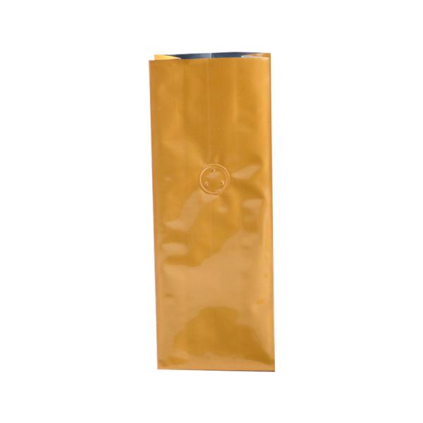 Reusable Moisture Proof Side Gusset Coffee Bags Packets With Valve And Tin Tie Closure