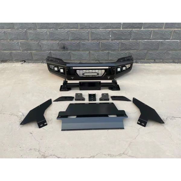 Black Powder Coating Rear TOYOTA Bull Bar For HILUX Rocco 2019