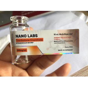 Étiquettes adhésives de 10 ml pour les flacons de vinyle pour les laboratoires Nano de la marque Testo E avec effet laser brillant