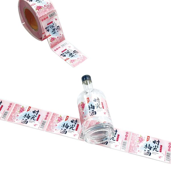 Custom Design Printing Waterproof Adhesive Sticker Plastic Glass Juice Beverage Drink Water Bottle Packaging Label