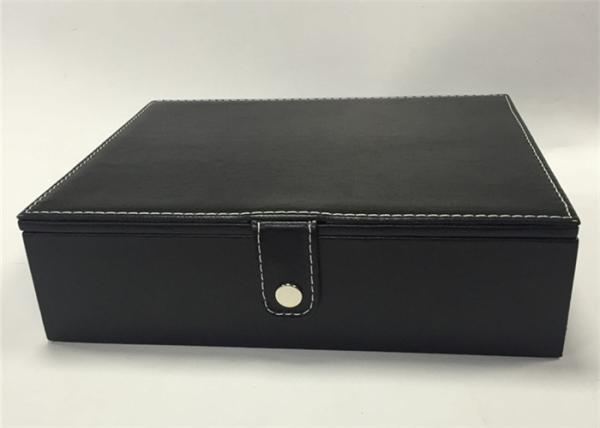 Professional Earring Jewelry Box , High End Black Jewelry Box Eco - Friendly