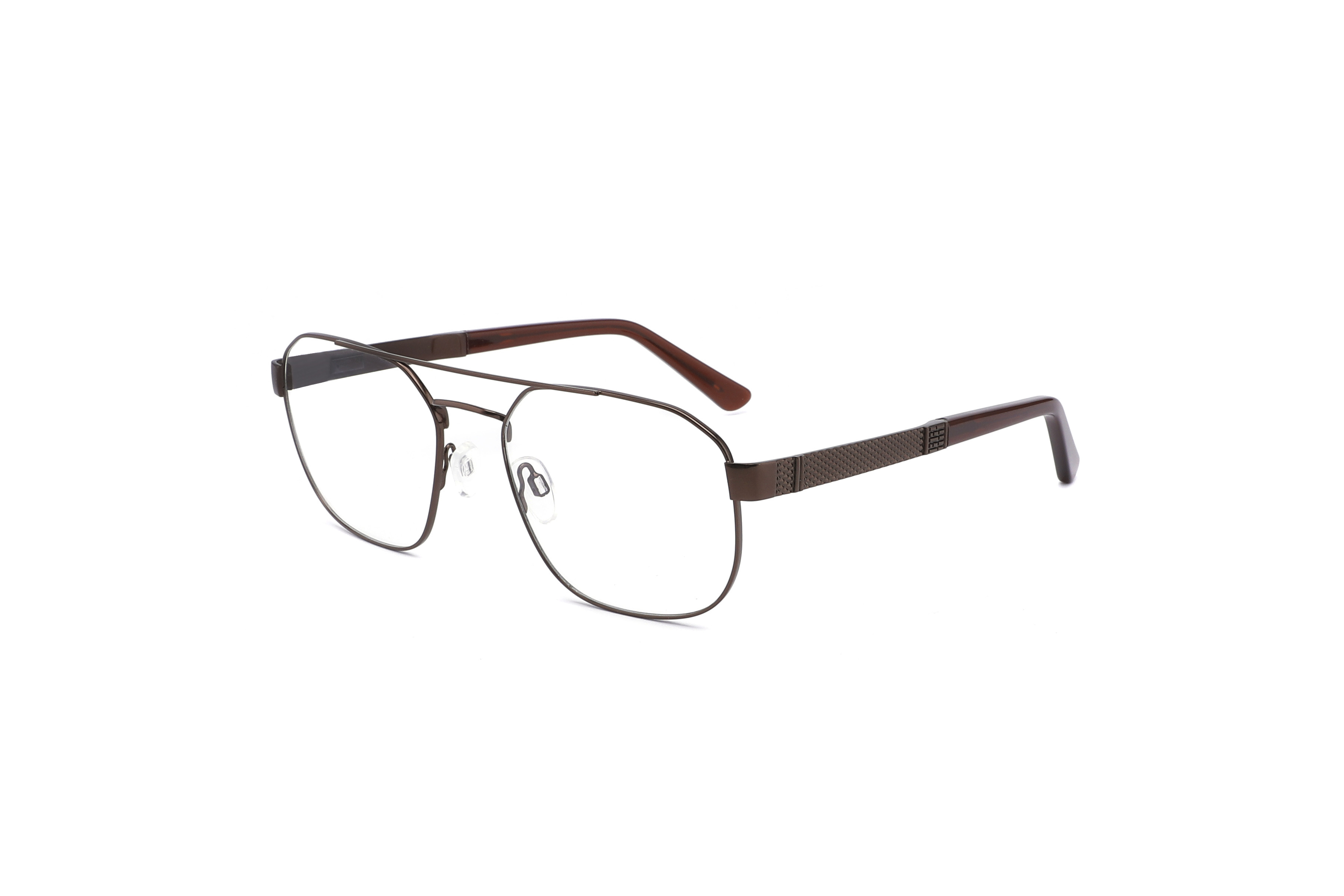 Мост ширины 55mm рамок оптически людей Eyeglasses нержавеющий двойной