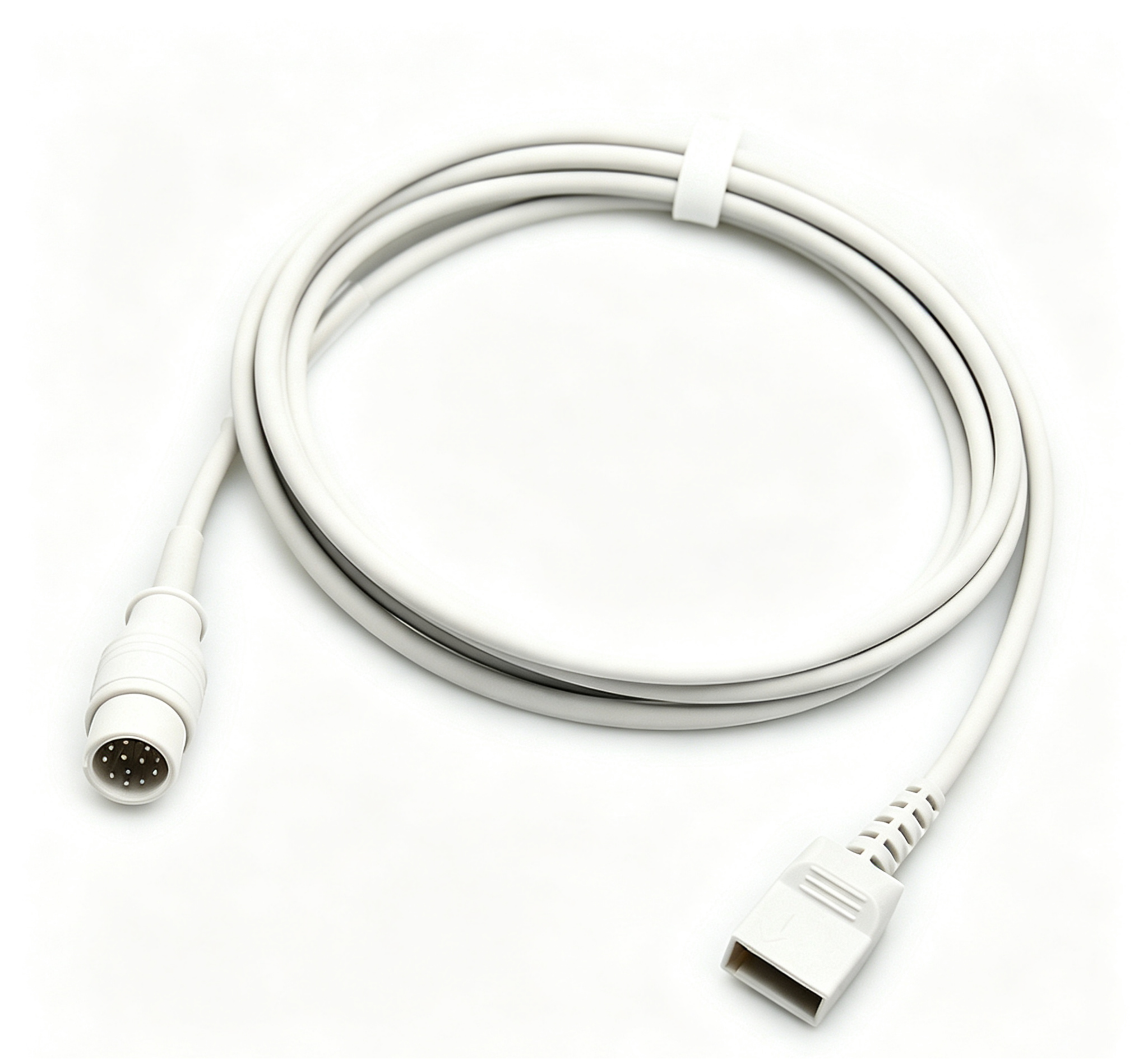 OEM / ODM Pressure Transducer Cable CE Certified 12 Pin Cable Compatible With Comen