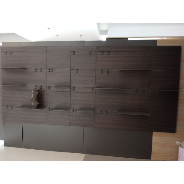 Wooden Wall Display Shelf Living Room Aluminum Shelf For Home Decoration