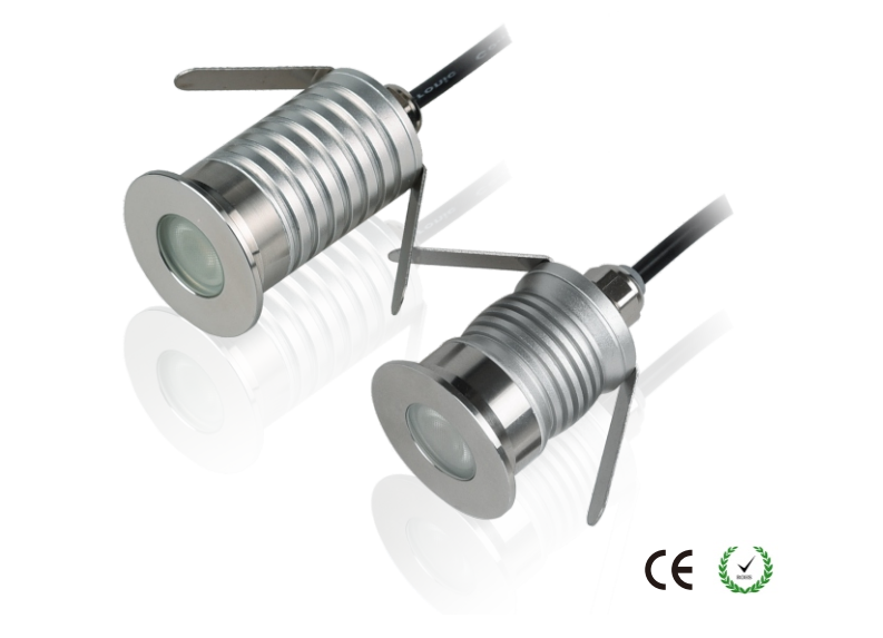 Светодиодные погребенные огни 1W IP67 водонепроницаемый низкое напряжение светодиодные наружные подземные ландшафтный свет