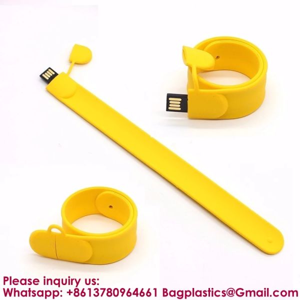 Promotional Products Portable Colorful Silicone Wristband USB Flash Drive 2gb 4gb 8gb 16gb Slap USB 32gb 64gb 128gb Memory Stick Bracelet Flash Drive