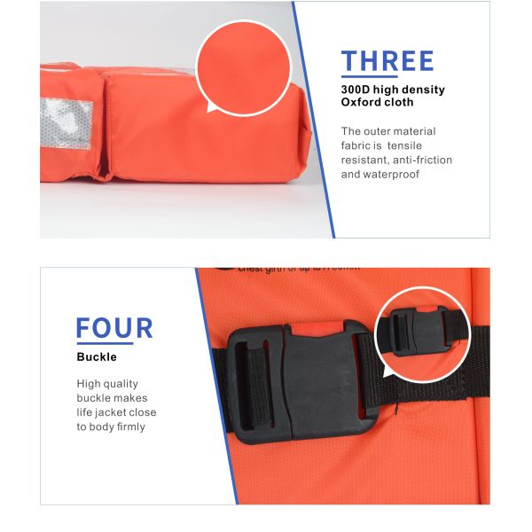 Chaqueta salvavidas de poliéster oxford RSCY A7, diseño marino