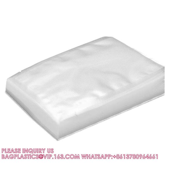 Commercial Grade Embossed Vacuum Sealer Bag Roll For Food Packaging 28cm X 6m Vacuum Sealer Roll Bag
