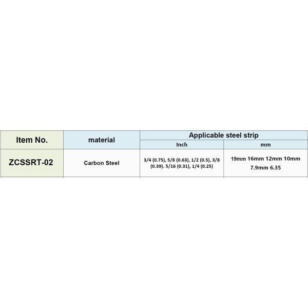 ZCSSRT-02 - Решетное орудие из нержавеющей стали для резки и затягивания ремневых лент из нержавеющей стали