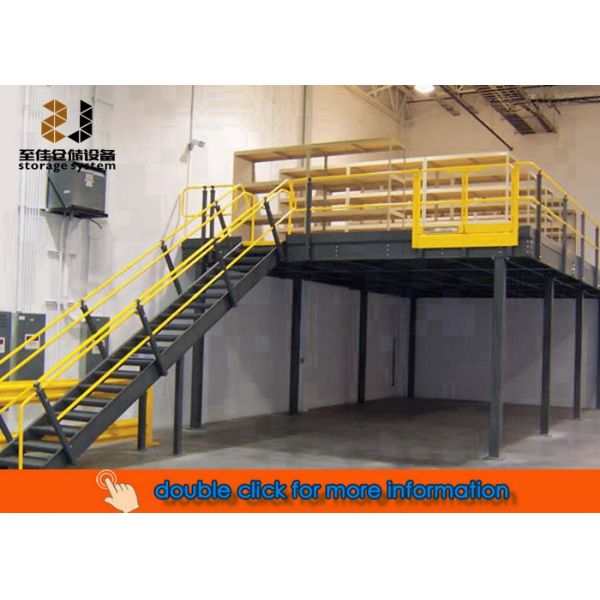 Multi Level Safety Industrial Mezzanine Floors Epoxy Powder Coated
