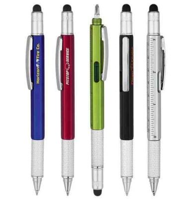 promotional plastic tool pen, ruler tool touch ball pen,functional gift advertising pen