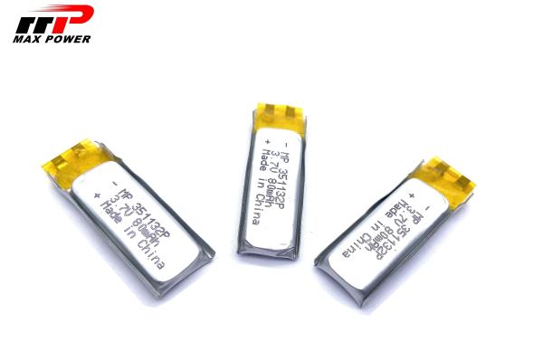 Inverseur ultra petit de générateur de fréquence de la batterie MP351132 80mAh 3.7V de polymère de lithium de puissance élevée