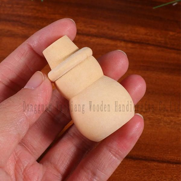 Árbol de Navidad de madera sin terminar hombre de nieve, DIY Árbol de Navidad de madera natural para artes y artesanías Niños Graffiti Herramienta de dibujo