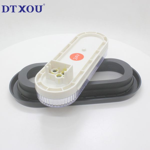 Truck Trailer 6 Inch Oval White Red Yellow Cargo Light for 12V Truck External Lights