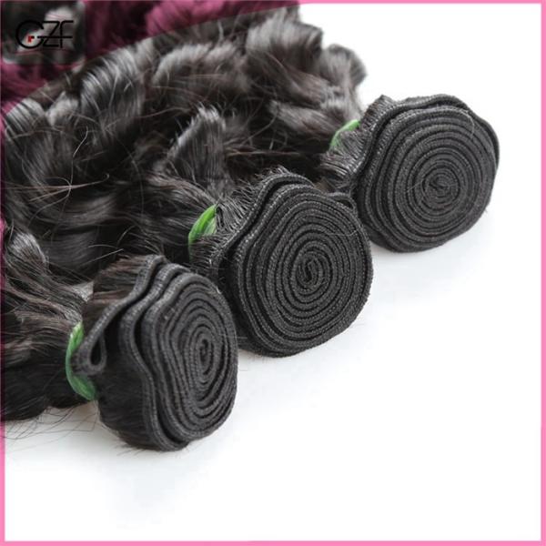 Brazilian Wet and Wavy Hair Bundles Deep Wave Hair, 8a Virgin Human Hair with Closure