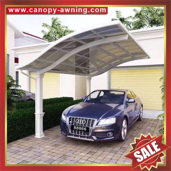 outdoor rain sun pc polycarbonate aluminium aluminium parking car shelter canopy canopies awning cover shield carport