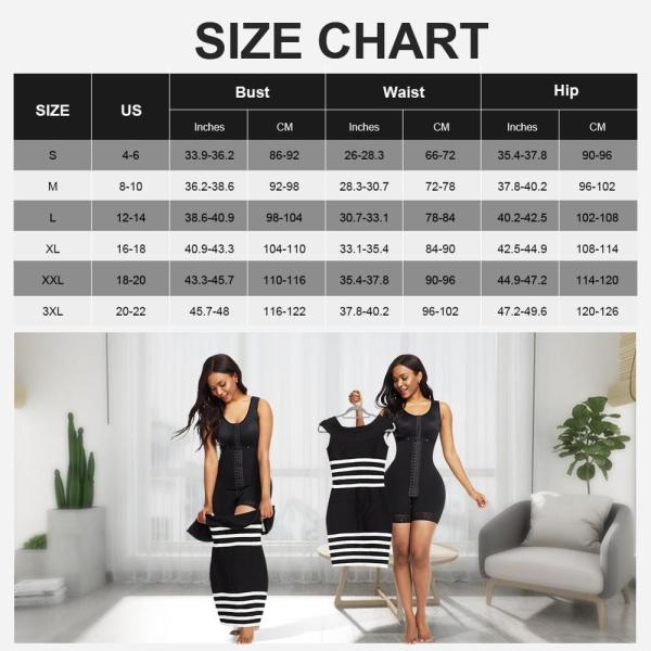 5XL Tamanho da cintura Vestuário feminino com compressão ajustável Design de renda floral