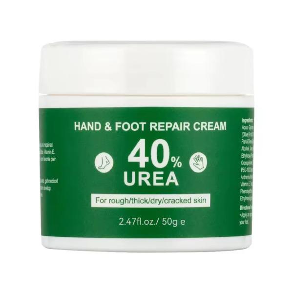 OEM Vitamina E Cuidados de mãos e pés Anti-seca Vaselina Ureia Creme Reparação de pés
