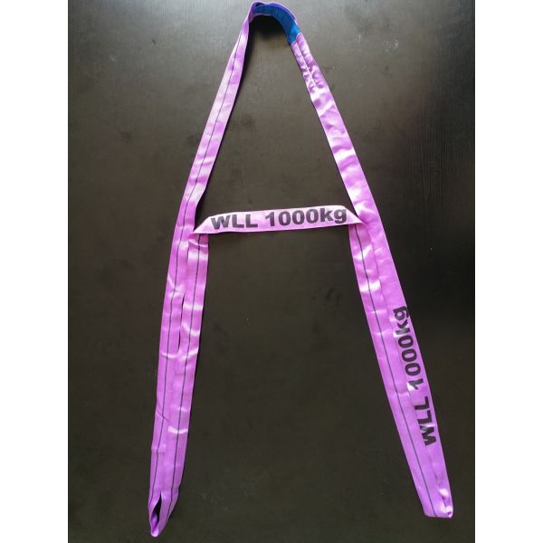 endless round sling ,WLL 1000KG ,  According to EN1492-2 Standard, Safety factor 7:1 ,  CE,GS certificate