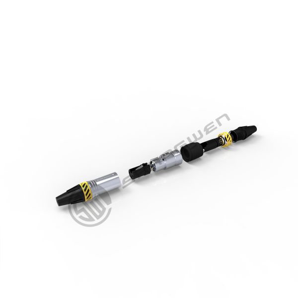 16A Conector XLR de fio 3 pines Ip65 resistente à água