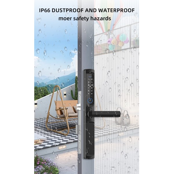 YAGU Intelligent TT Biometric Code Fingerprint App Smart Door Locks Smart Aluminum Door Lock With TTlock App