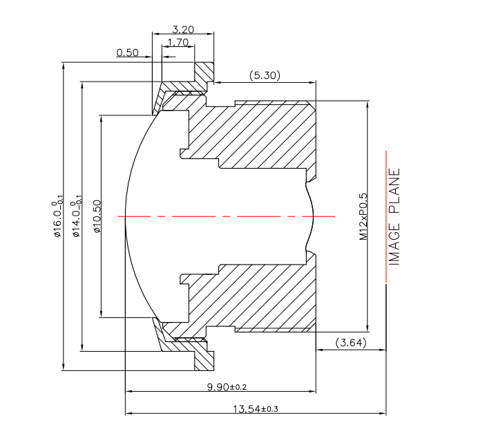 170 Degree Ultra Wide M12 Lens Low Vignetting 2MP 1080P Wireless Video Doorbell Security Door Bell Camera
