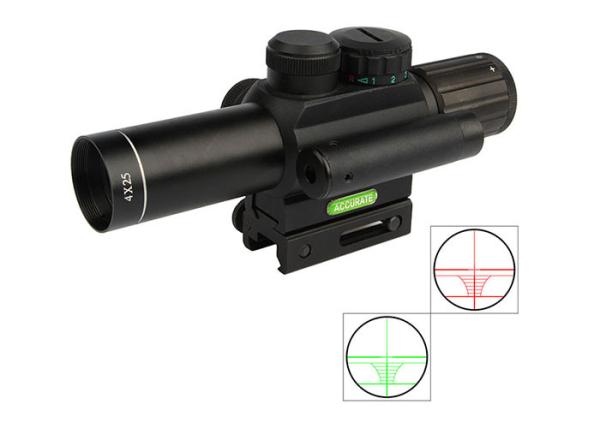 Ocular Focus Illuminated Reticle Scope , Outdoor Hunting Sight Easy Shooting 4X25EG