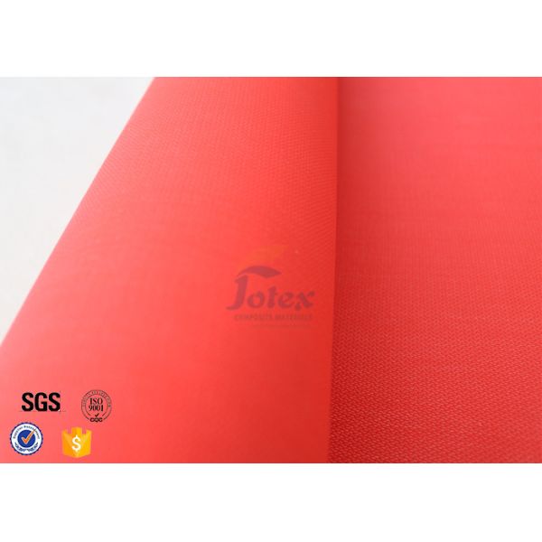 красный цвет 39 0.45мм акриловый покрытый материал одеяла огня стеклоткани пожаробезопасный