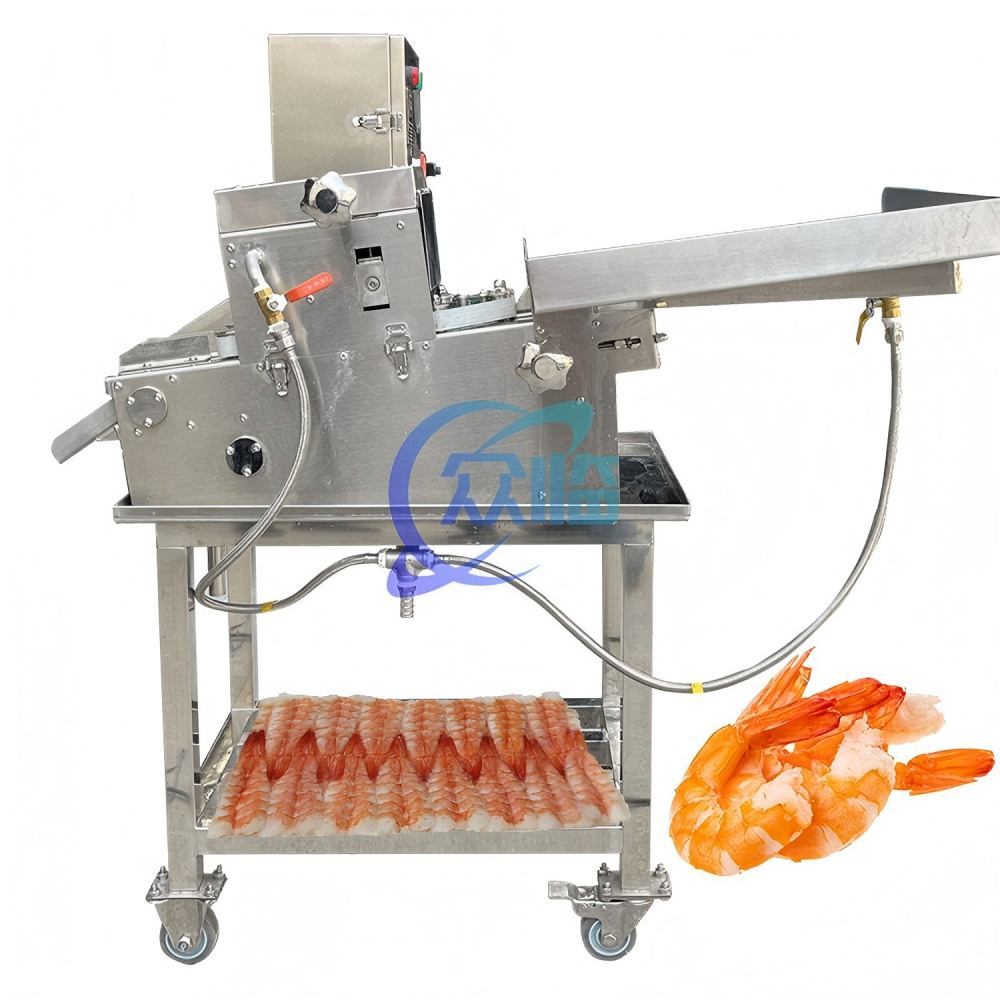 Automatic Shrimp Cutting Machine High Efficiency Automatic Prawn Peeler
