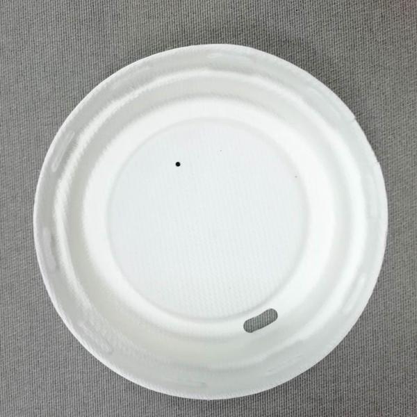 Leak-proof 80mm/90mm Sugarcane Cup-Lid ,Biodegradable Lids Of 8/12 Oz Branded Paper Coffee Cups and water Drinking Cups