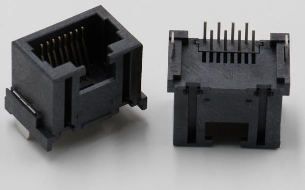8P8C grau RJ45 Jack For Network Switches modular do vertical 180