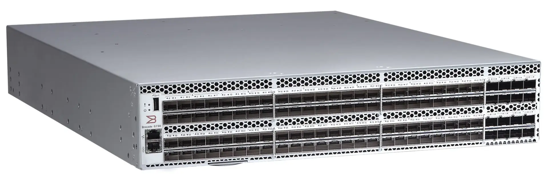 Brocade Switch BR-G610-24-32G with 24x32G SFP+ FC Modules 288 Gbps Capacity Full-Duplex Enterprise License