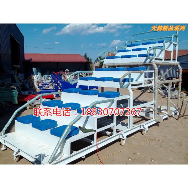 Powdered painted Movabel Stadium steat with PVC seat YGSS-128TJ