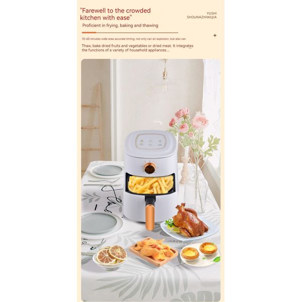 Commercial Electric Air Fryer for Kitchen Camping Picnic Party Cooking 4L Capacity