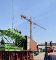 8 toneladas de cabeza de martillo Torre grúa Jib longitud 75m