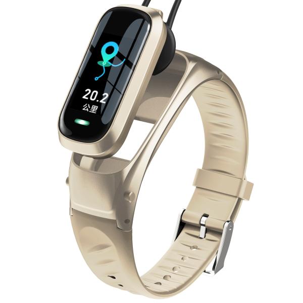 B6 NFCHealth que monitora Smartwatch com fone de ouvido 0,96 Inc TPU do bluetooth