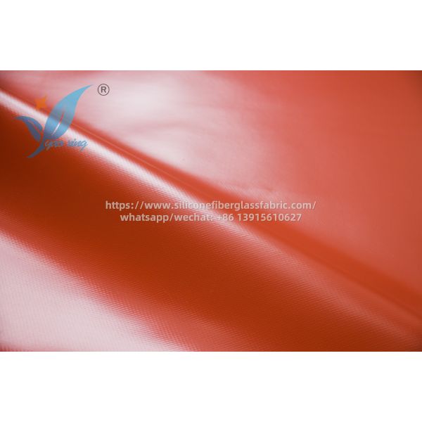 Tejido de silicona rojo a prueba de fuego resistente a 200 grados Celsius para carcasas industriales