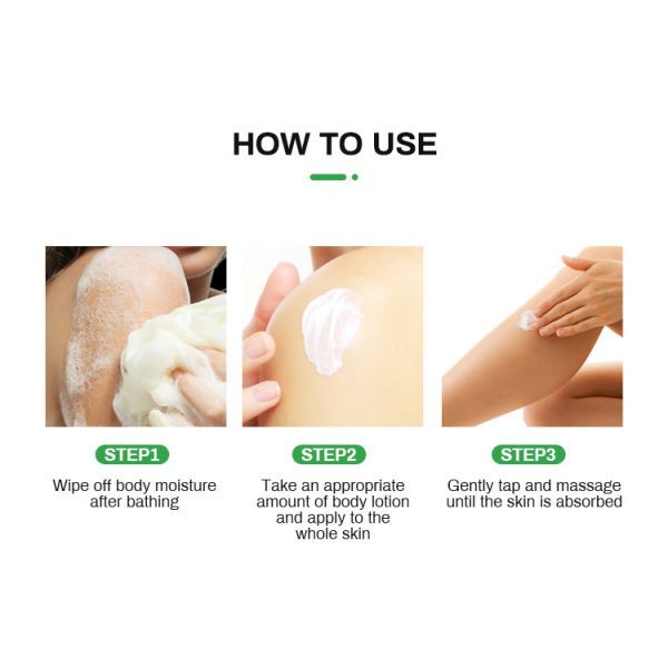 Private Label 200ml Lightening Skin Moisture Body Lotion For Dry Skin
