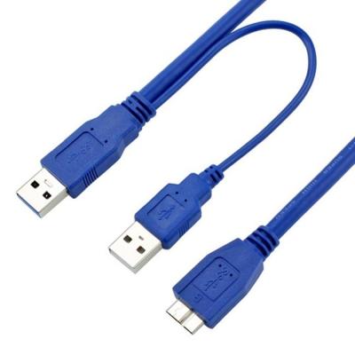 Micro principal dobro B ao cabo de dados de carregamento do disco rígido do PVC do cabo 0.6m de USB 3,0