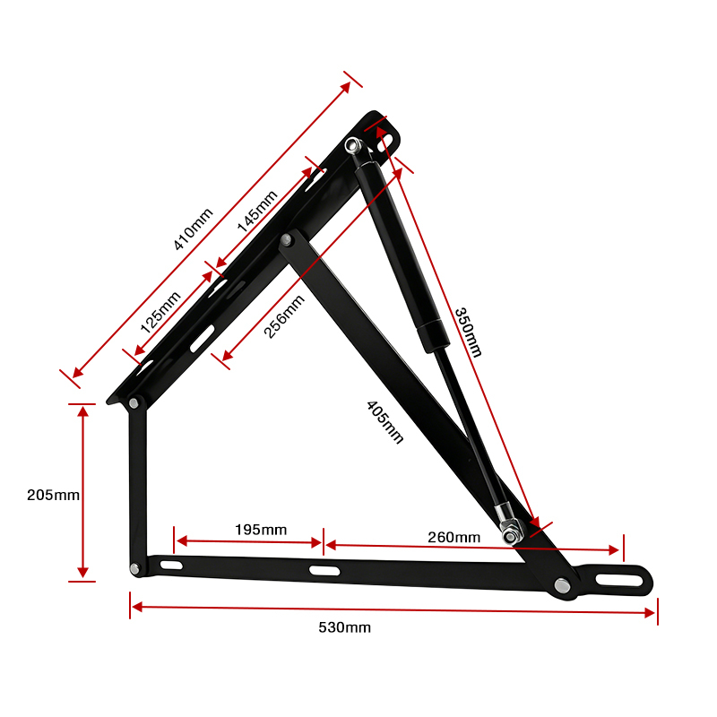 Adjustable Hydraulic and Pneumatic Lifting Mechanism for Bed Frame Gas Strut Bracket for Upward-opening Storage Box