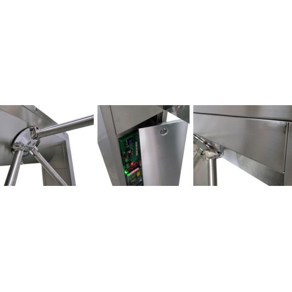 Controle de acesso nivelado duplo do IP 54 do torniquete do braço do pedestre três do fechamento esperto