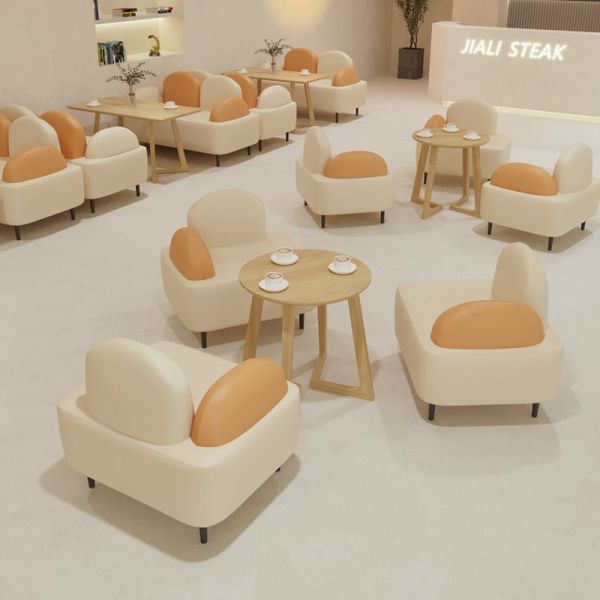 Sofa Seating Booth New Design  Coffee Table Sets With Chair Restaurant Table Chairs Luxury Dining Furniture